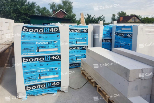 Пеноблоки перегородочные Bonolit Малоярославец 625х250х125 D500