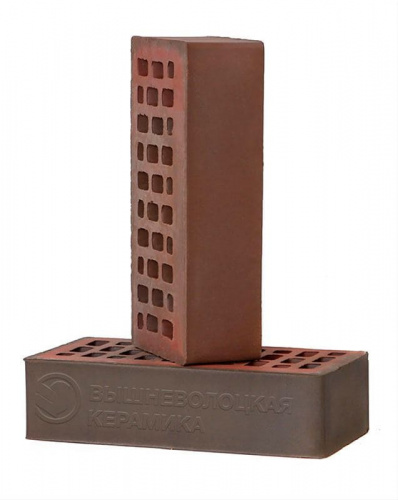 Облицовочный кирпич Вышневолоцкая керамика одинарный 1 НФ Баварская кладка Готика гладкий