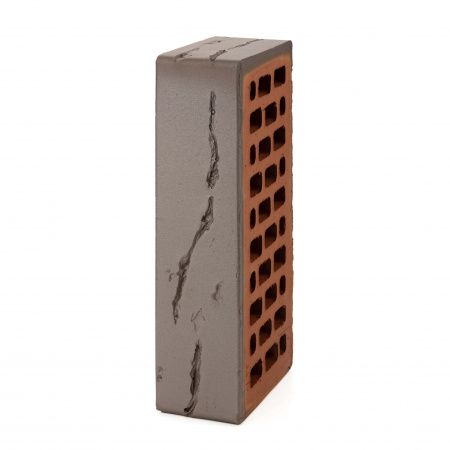 Облицовочный кирпич Ликолор одинарный 1 НФ Челси кора дуба, М200